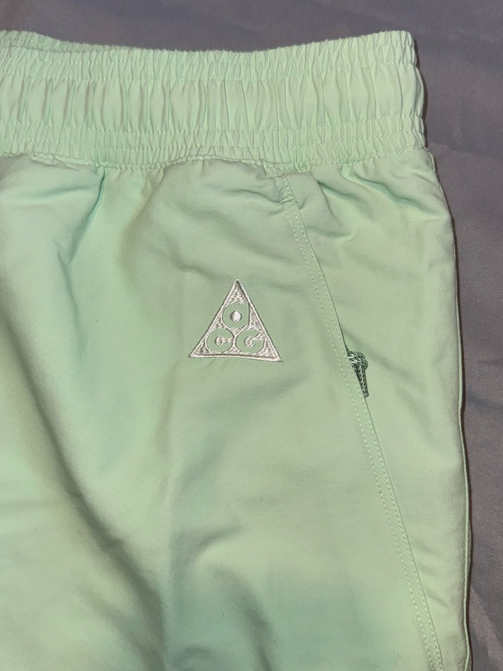 Nike ACG men’s Light Green Performance Shorts - Picture 4 of 8